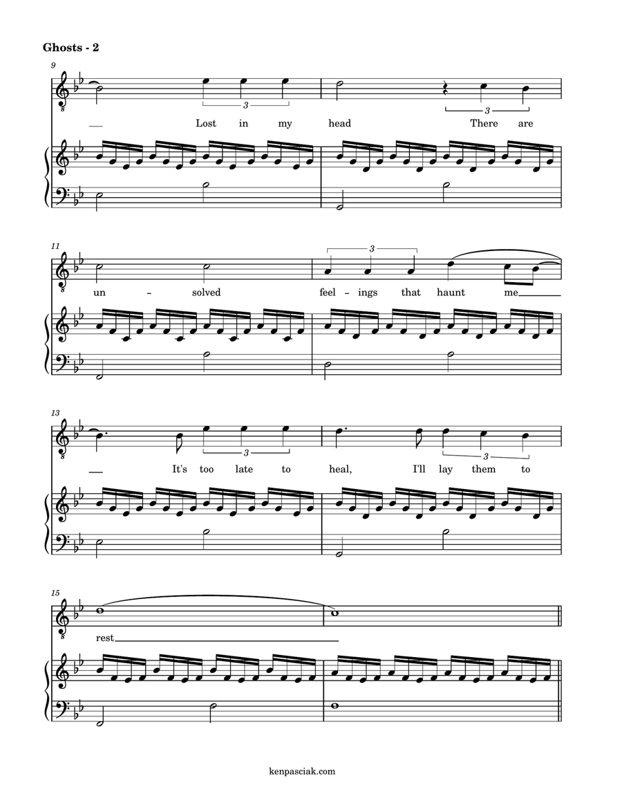Ghosts (how Can I Move On) Voice Solo scores gallery preview page 4