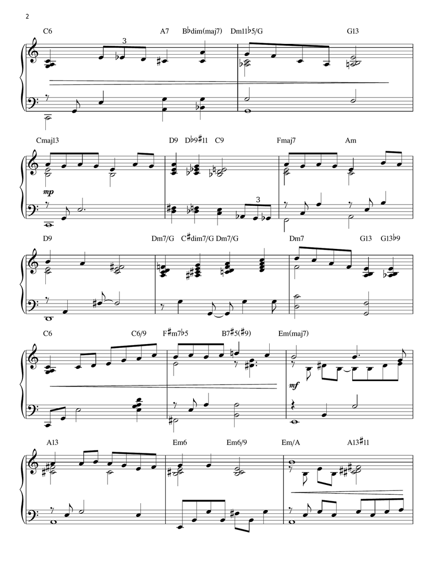 Someone To Watch Over Me [Jazz version] (arr. Brent Edstrom) Piano Solo scores gallery preview page 2
