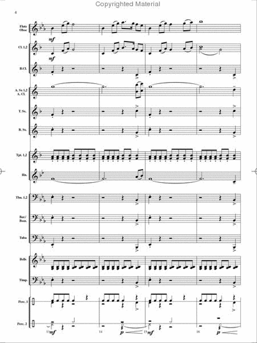 On Holiday Concert Band scores gallery preview page 5