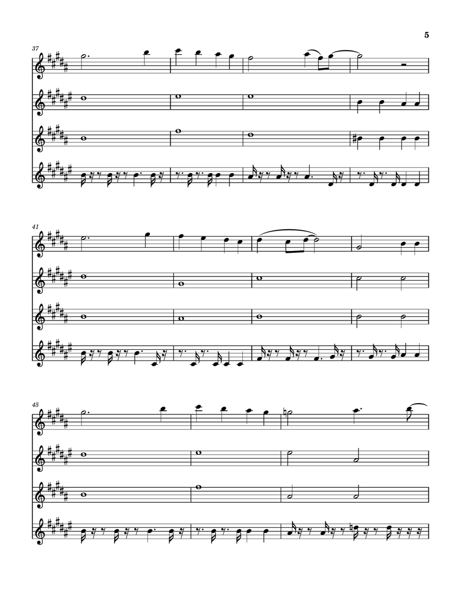 Christmas Isn't Christmas 'til You Get Here Saxophone Quartet scores gallery preview page 6