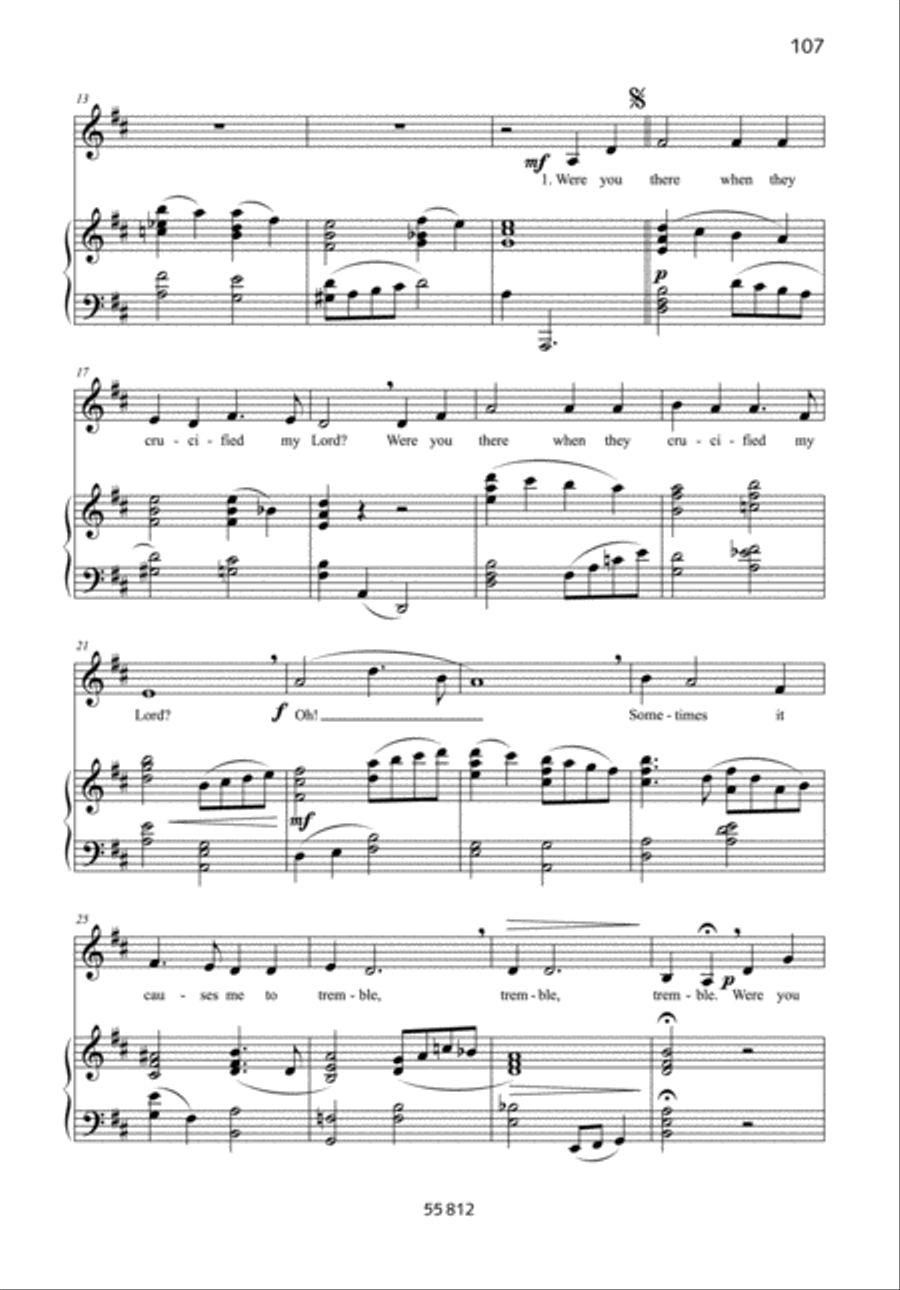 Were you there Voice Solo scores gallery preview page 2