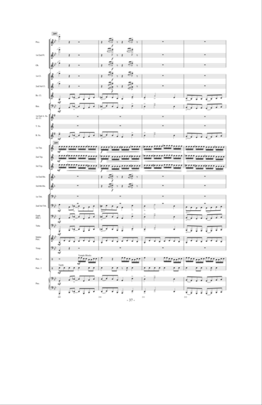 Promising Skies Concert Band scores gallery preview page 36