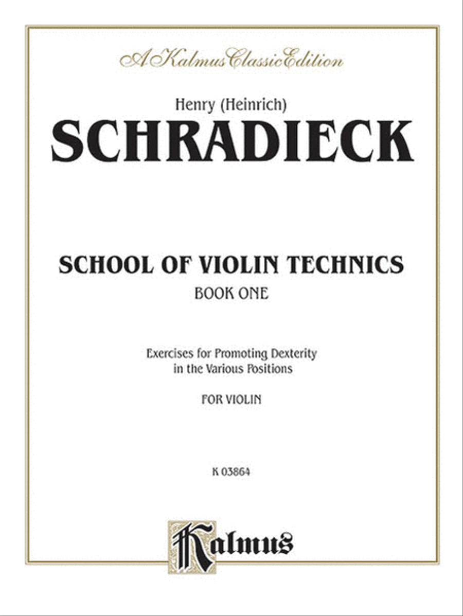 School of Violin Technics Violin scores gallery preview page 1