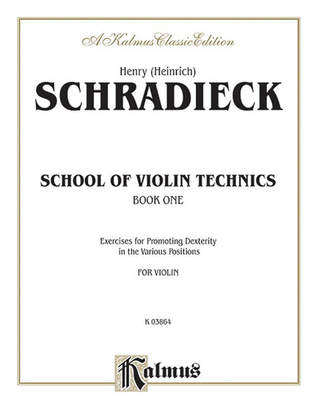 Book cover for School of Violin Technics