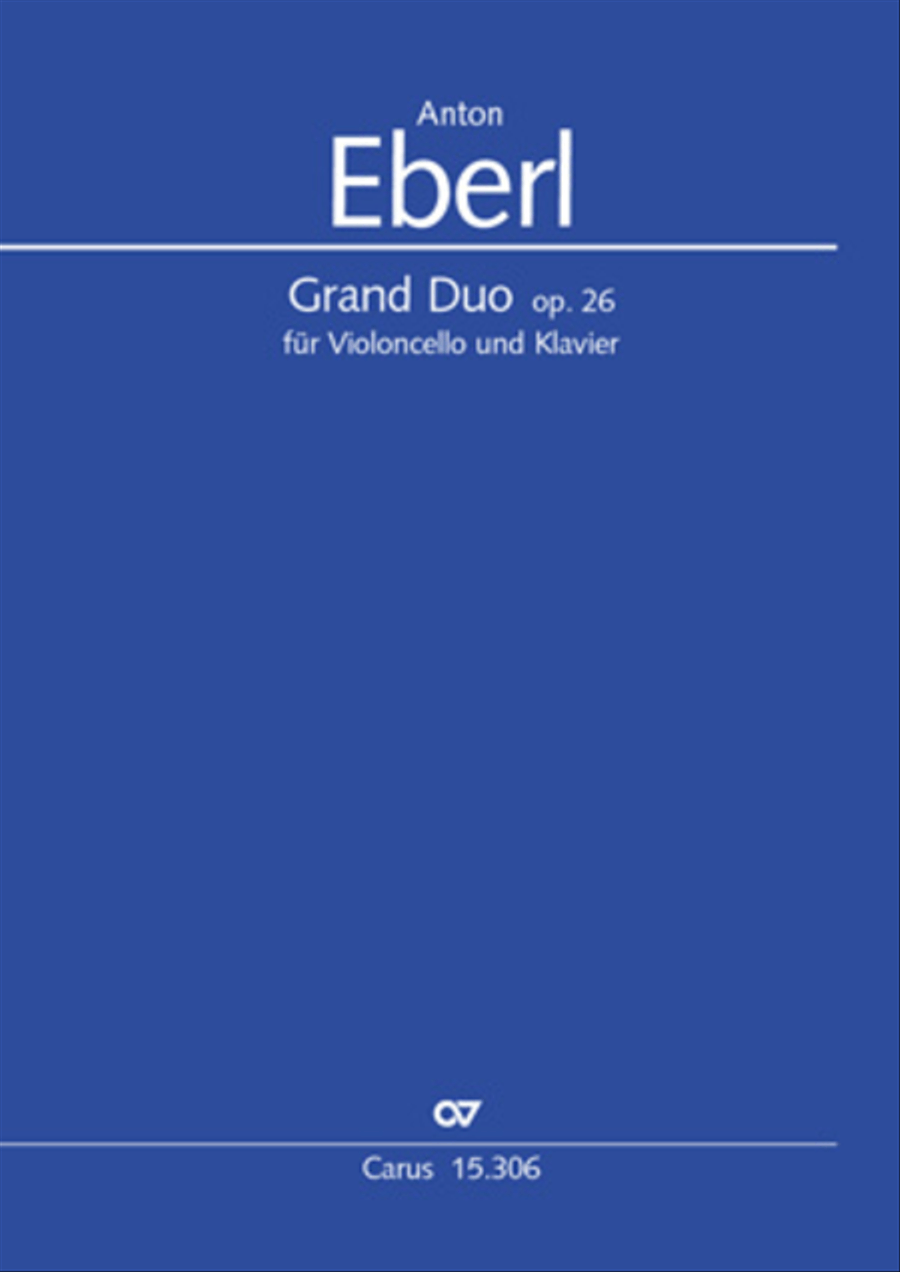Grand Duo fur Violoncello und Klavier String Duet scores gallery preview page 1
