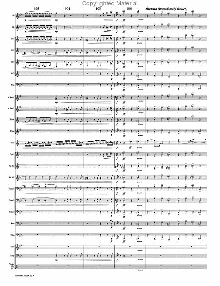 Concert Etude, Op. 49 Concert Band scores gallery preview page 21