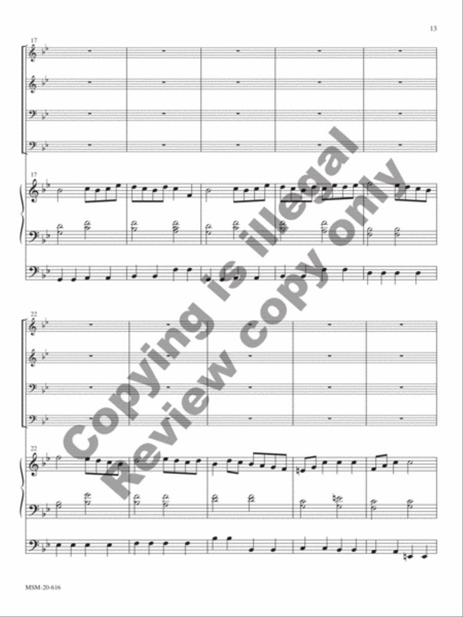 Antiphonies: Four Renaissance and Baroque Dialogues for Organ and Brass Quartet Organ scores gallery preview page 21