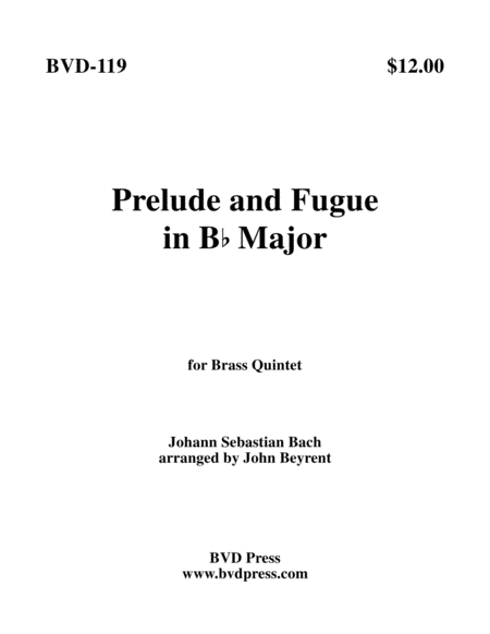Prelude and Fugue in Bb Major