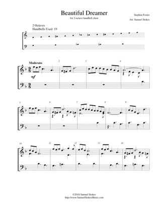Beautiful Dreamer - for 2-octave handbell choir