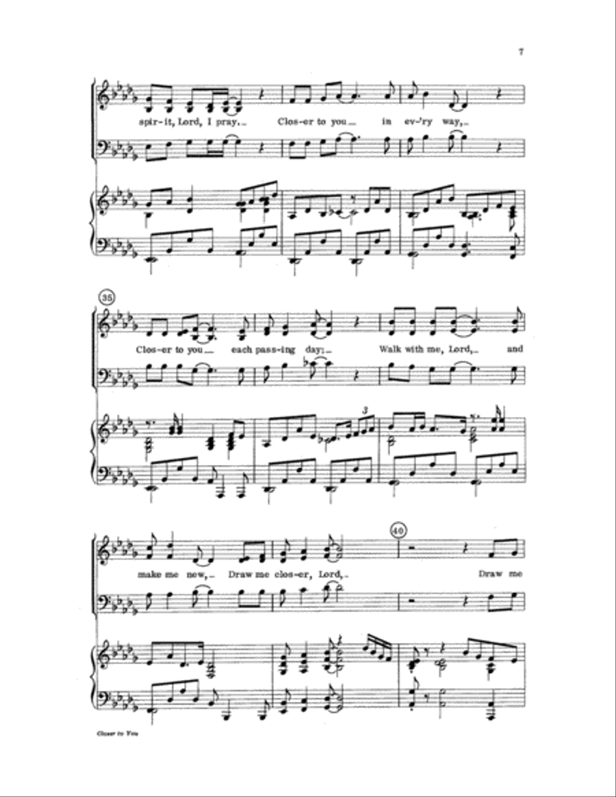 Closer to You 3-Part scores gallery preview page 7