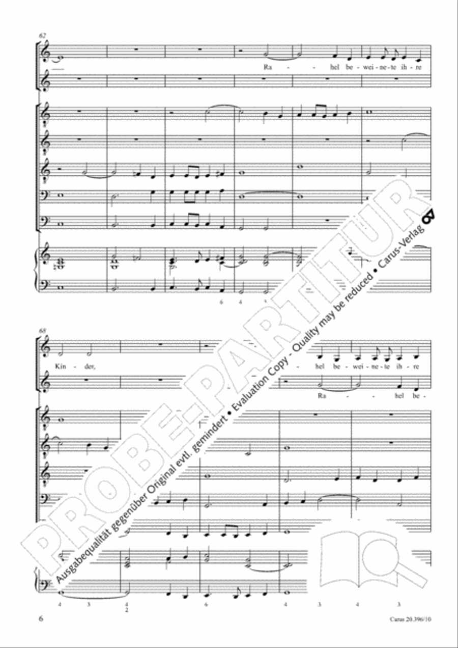 Auf dem Gebirge in F Major, SWV 396 Score scores gallery preview page 7