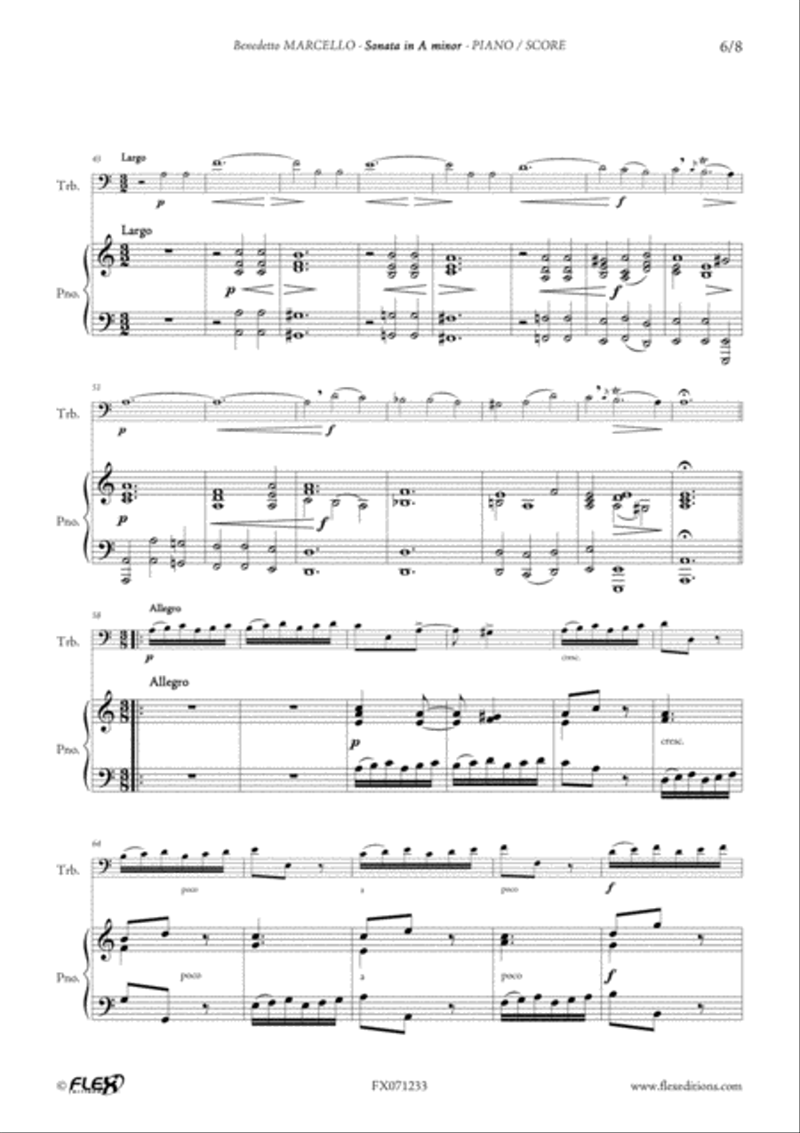Sonata in A minor Piano scores gallery preview page 6