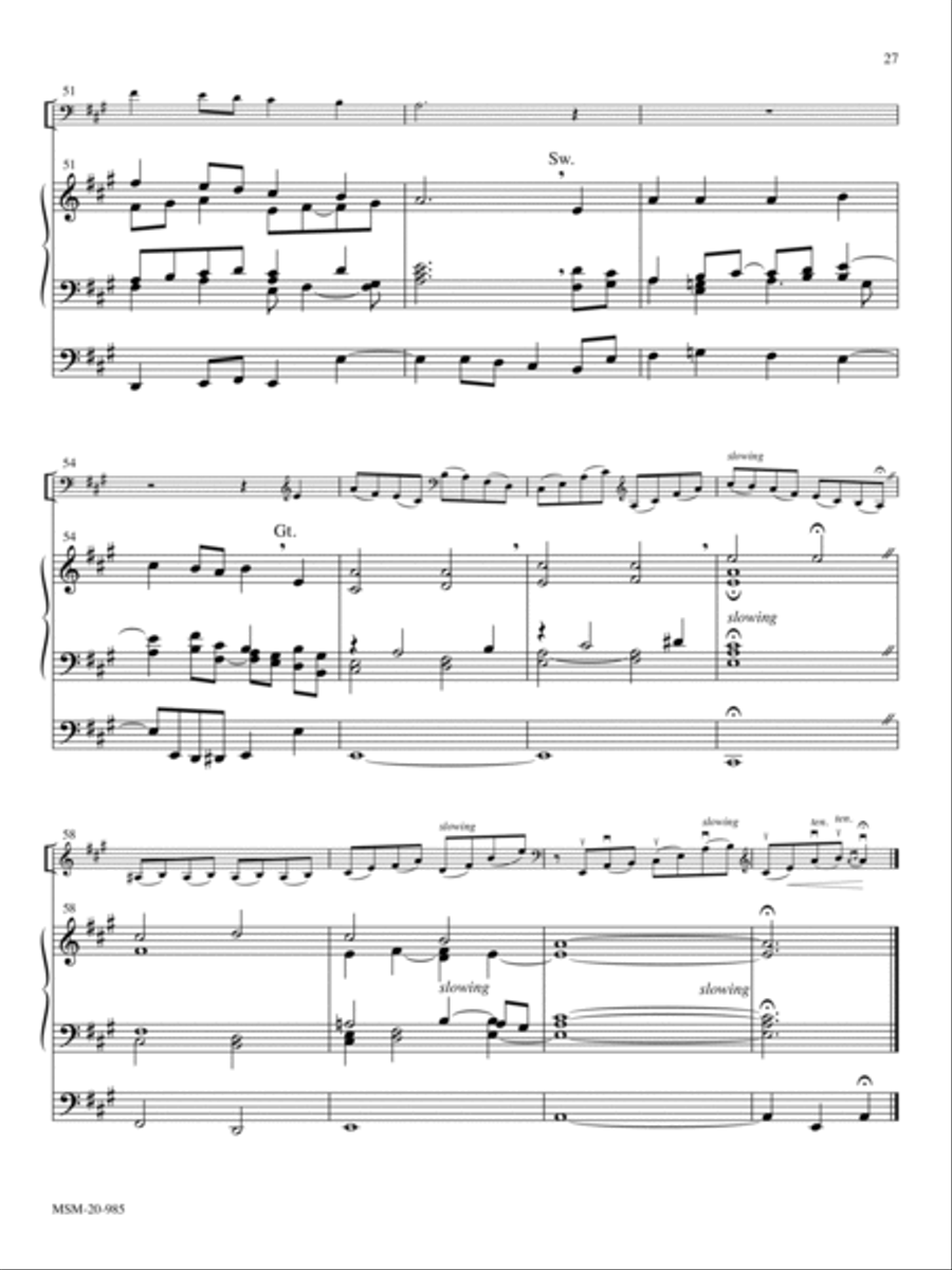Five Preludes for Cello and Organ Organ Accompaniment scores gallery preview page 13