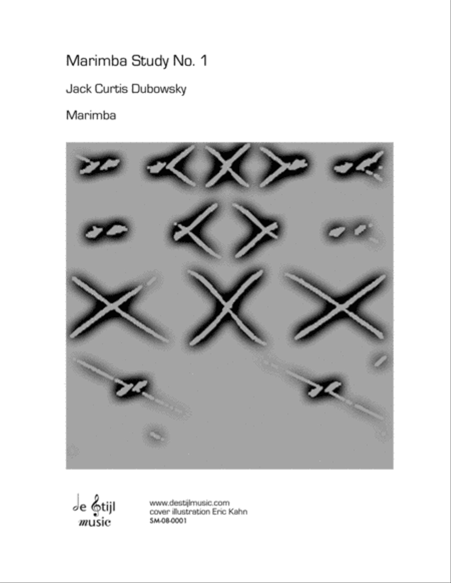 Marimba Study No.1 Marimba scores gallery preview page 1