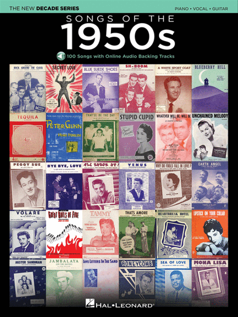 Songs of the 1950s Piano, Vocal, Guitar scores gallery preview page 1
