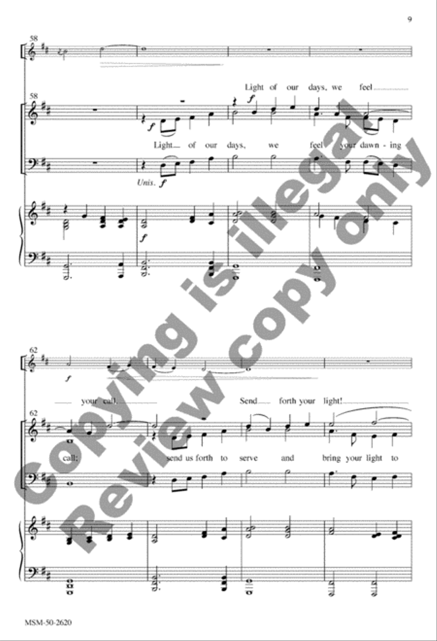 Light of the World 4-Part scores gallery preview page 20
