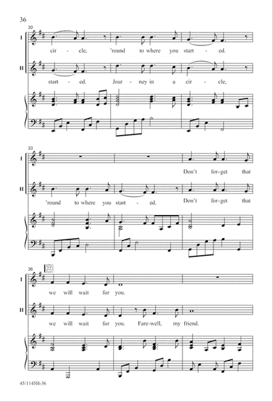 We Sing the World Around 2-Part scores gallery preview page 37
