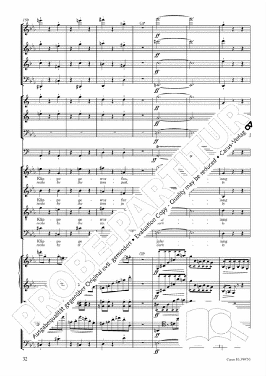 Schicksalslied, Op. 54 Choir scores gallery preview page 33