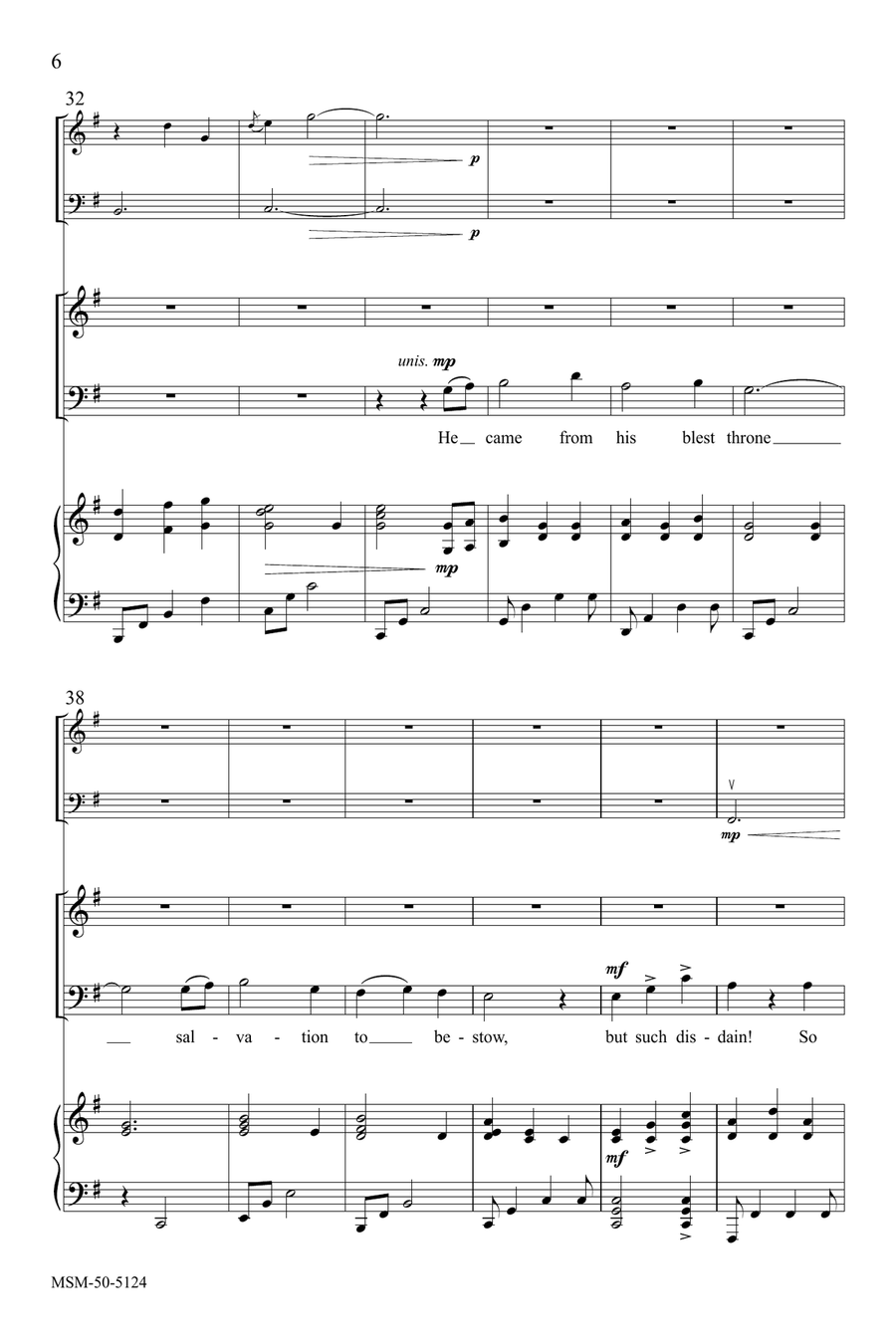 My Song Is Love Unknown 4-Part scores gallery preview page 6
