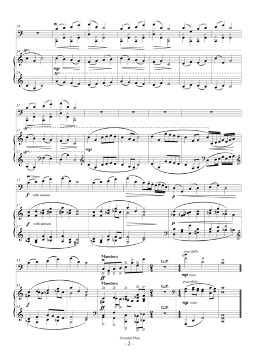 Korean Simple Suite No.1 (For Cello and Piano) Piano scores gallery preview page 5