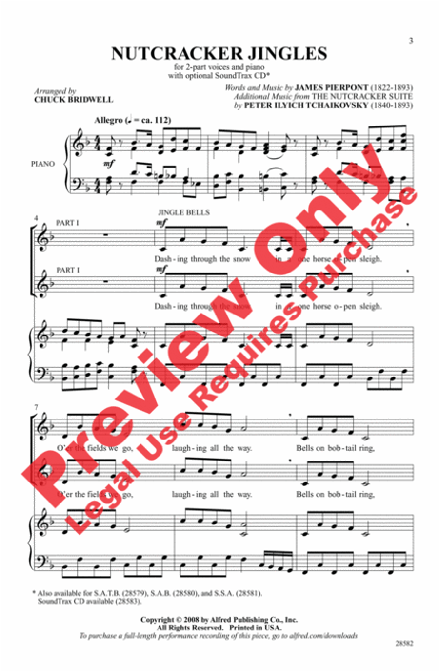 Nutcracker Jingles 2-Part scores gallery preview page 2