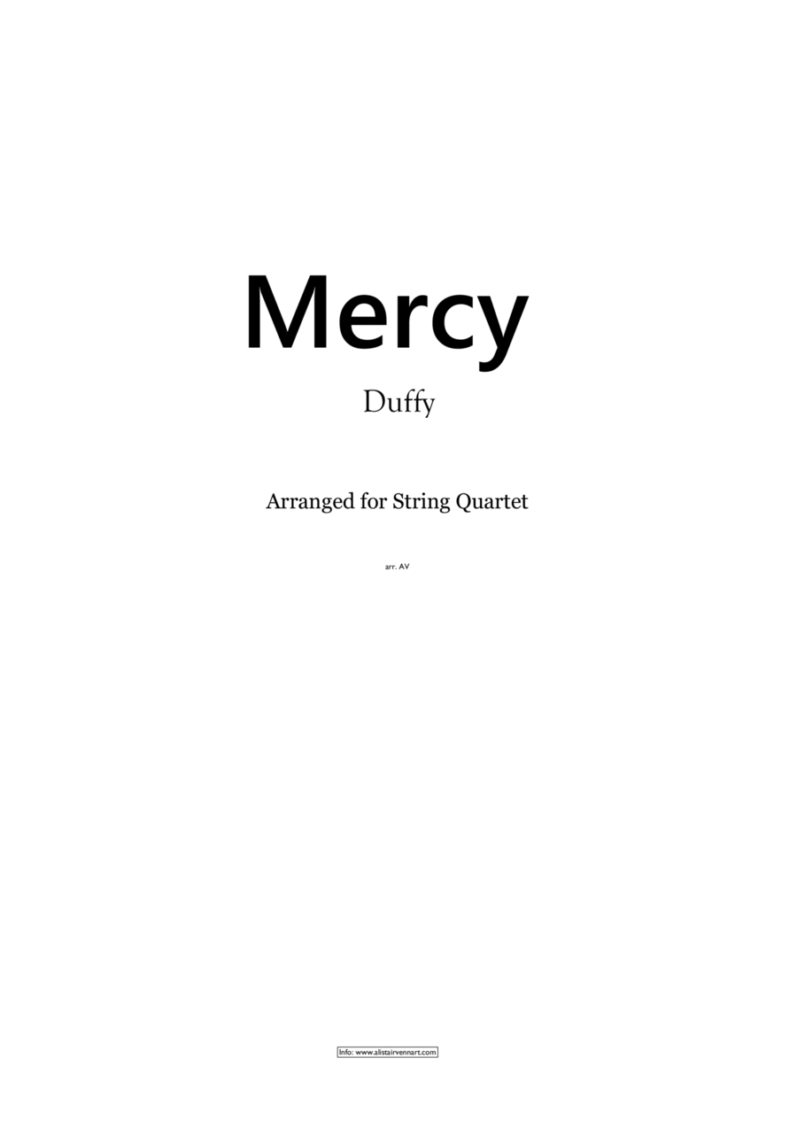 Mercy String Quartet scores gallery preview page 1