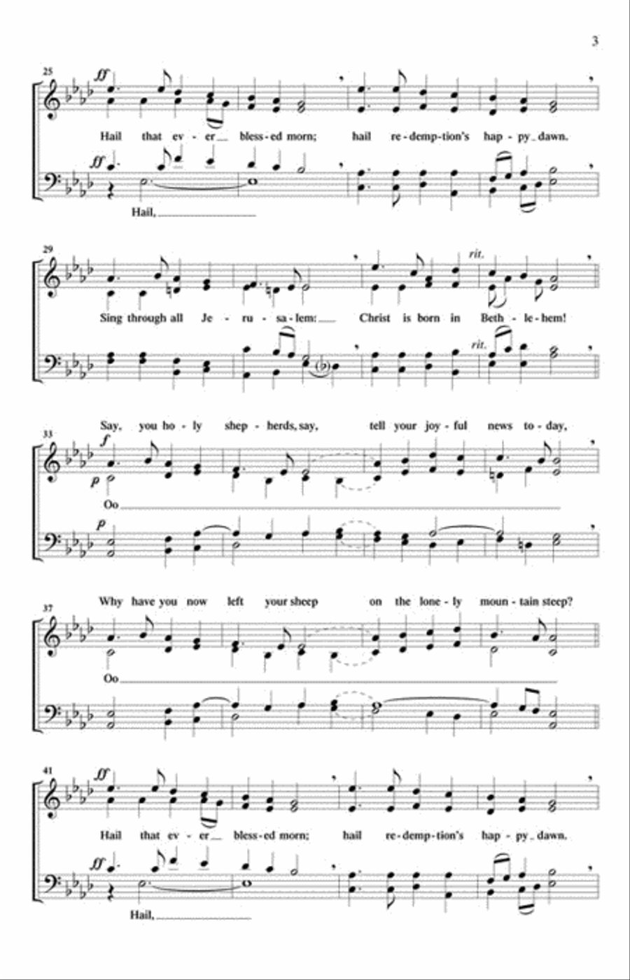 See Amid the Winter's Snow 4-Part scores gallery preview page 3