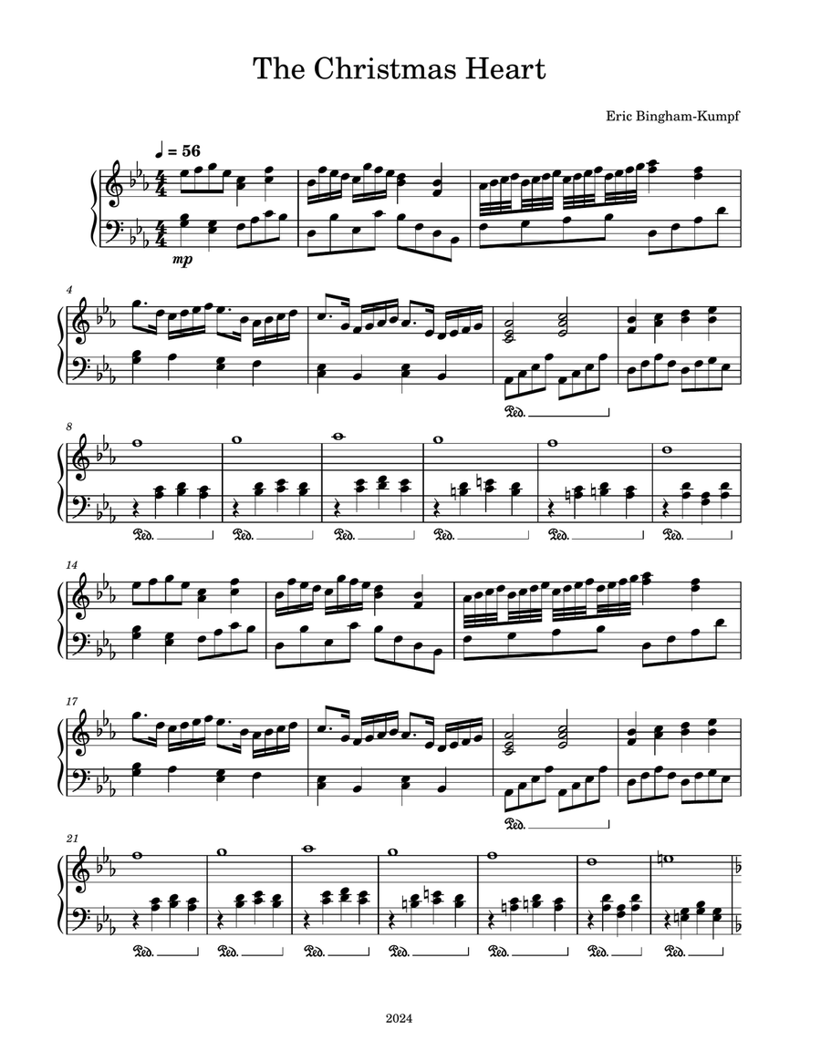 The Christmas Heart Piano Solo scores gallery preview page 1
