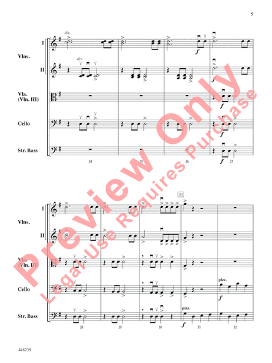 Presto! Presto! String Orchestra scores gallery preview page 6