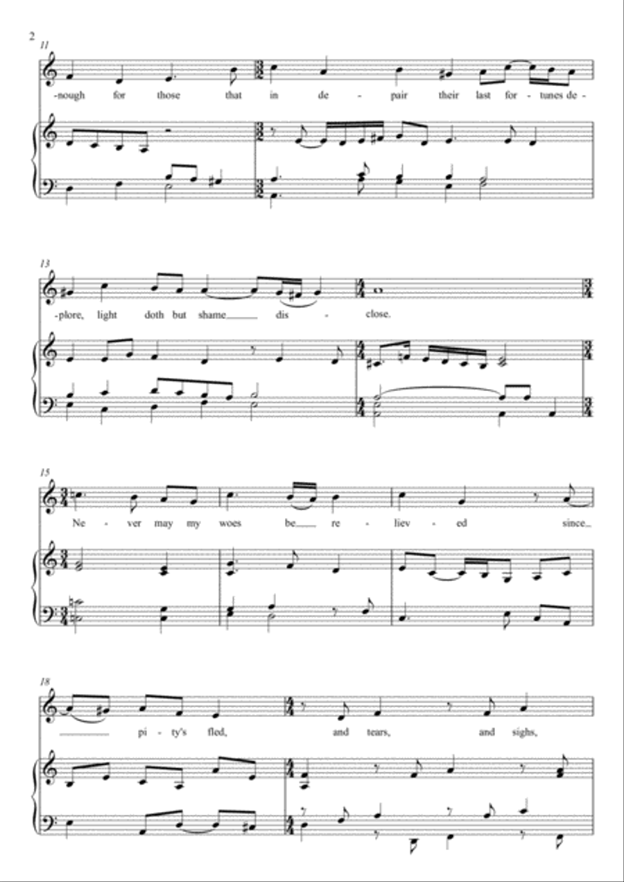 Flow My Tears (A Minor) Voice scores gallery preview page 3
