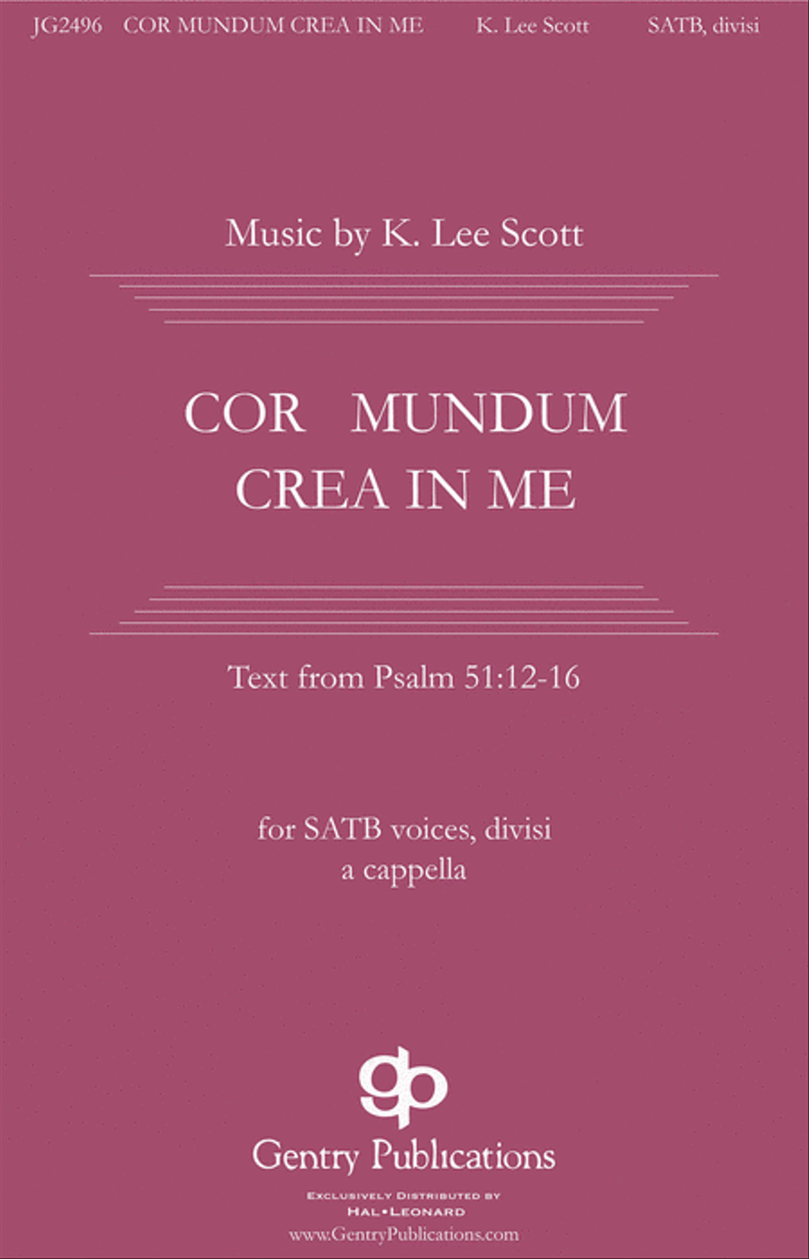 Cor Mundum Crea In Me SSAATTBB scores gallery preview page 1