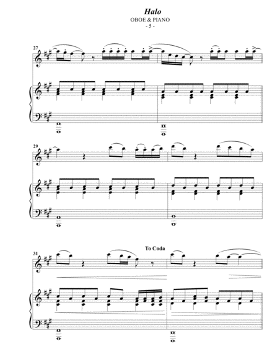 Halo Piano scores gallery preview page 5