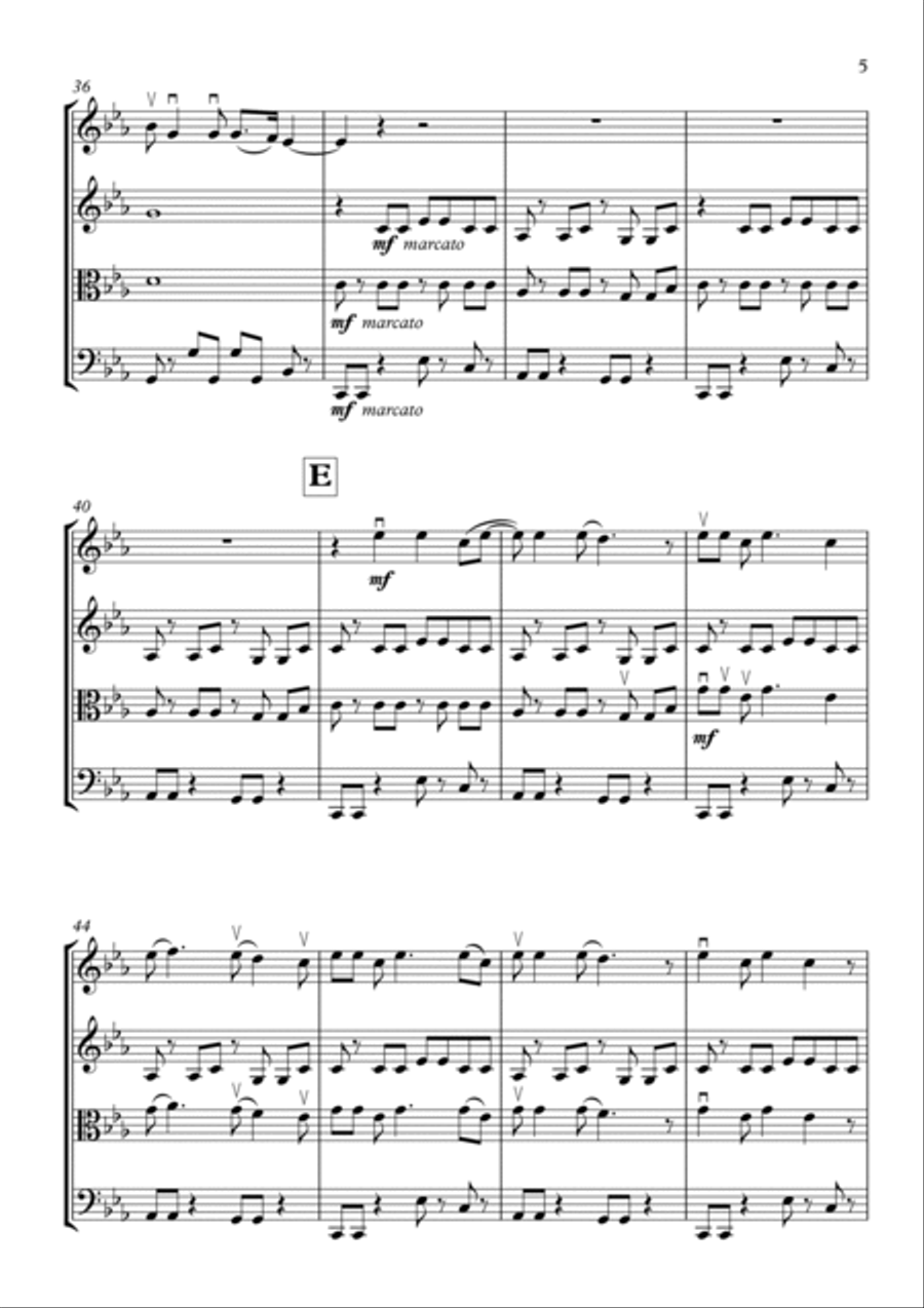 Sweet Dreams (are Made Of This) Sweet Dreams (are Made Of This) String Quartet scores gallery preview page 5