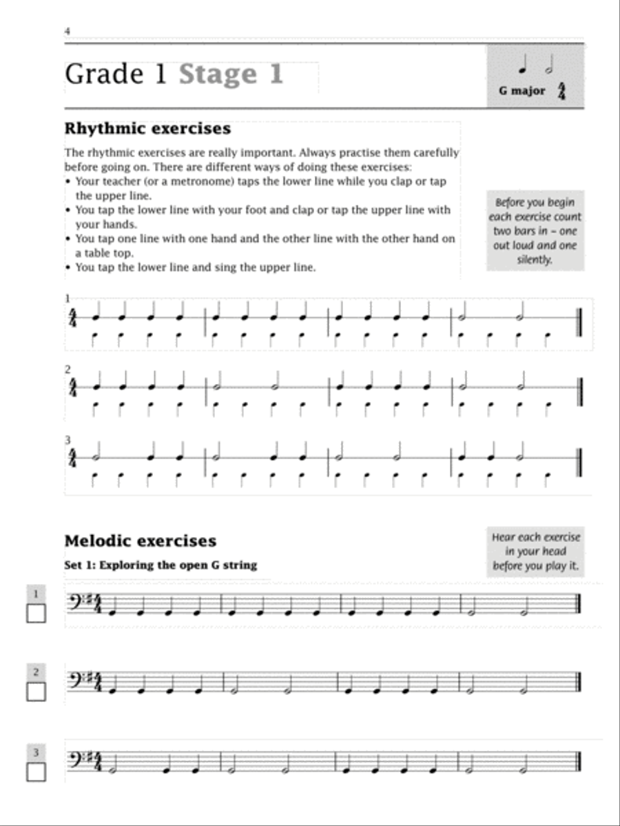 Improve Your Sight-reading! Cello, Grade 1-3 Cello scores gallery preview page 2
