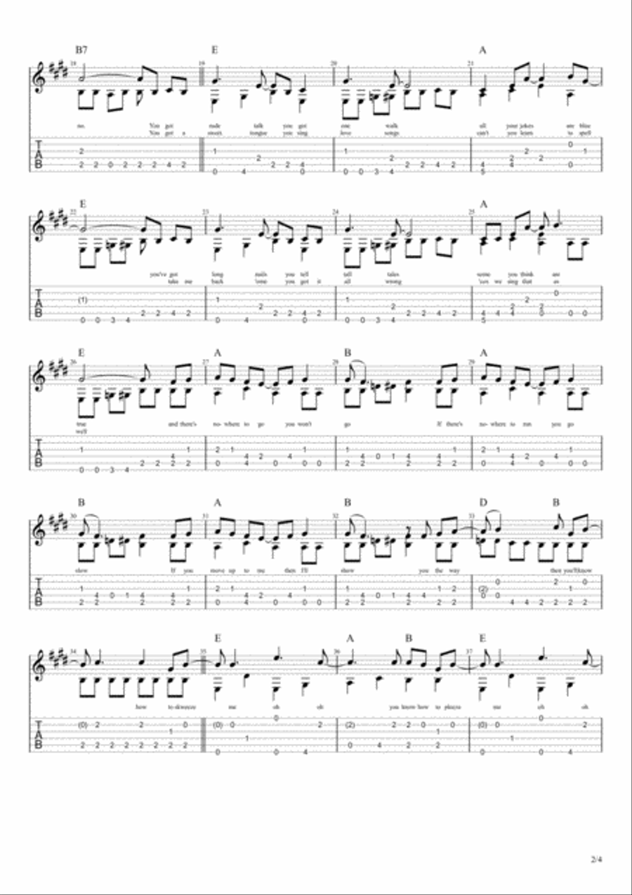 Skweeze Me Pleeze Me Guitar Tablature scores gallery preview page 3
