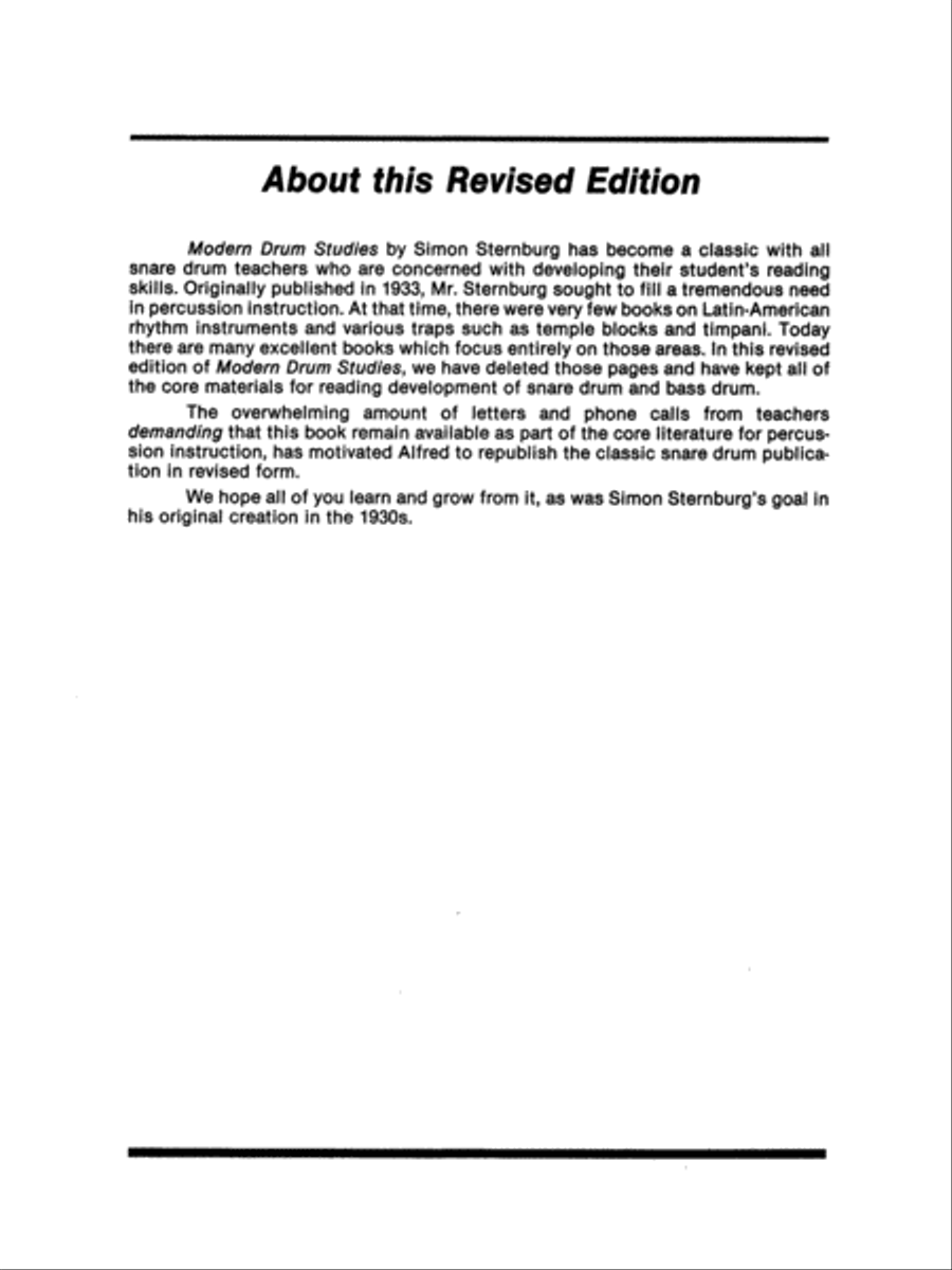 Modern Drum Studies Percussion scores gallery preview page 7