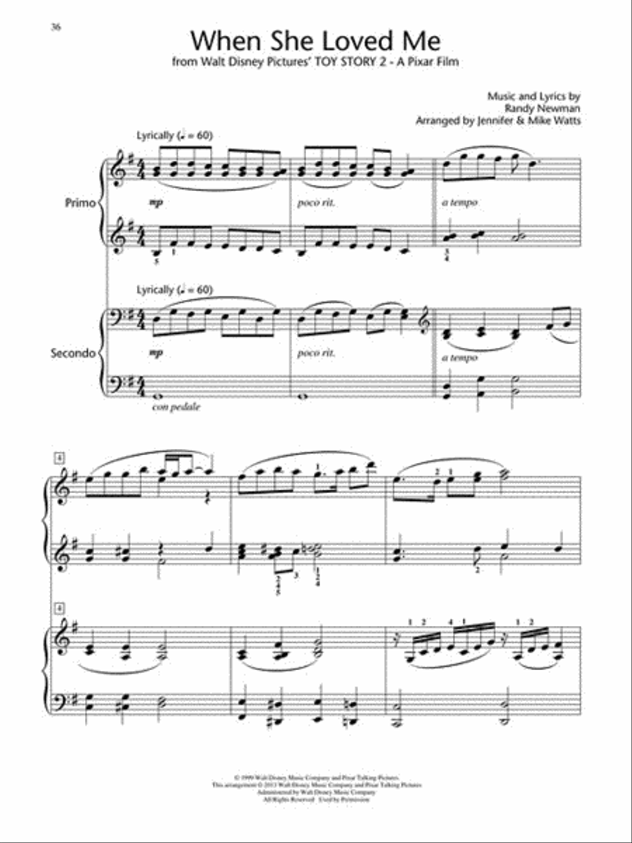 Disney Piano Duets Piano Method scores gallery preview page 6