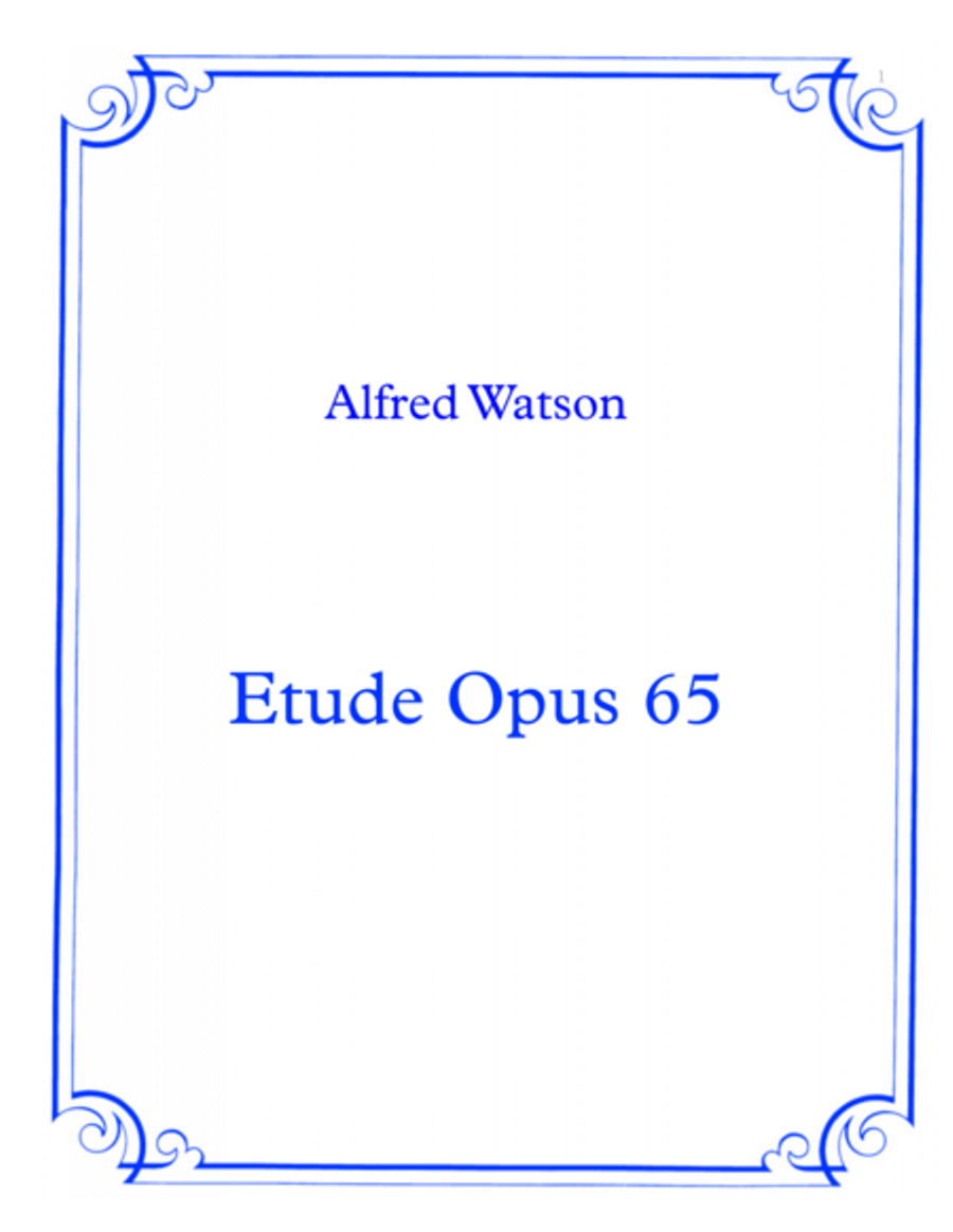 Etude Opus 65 Piano Method scores gallery preview page 1