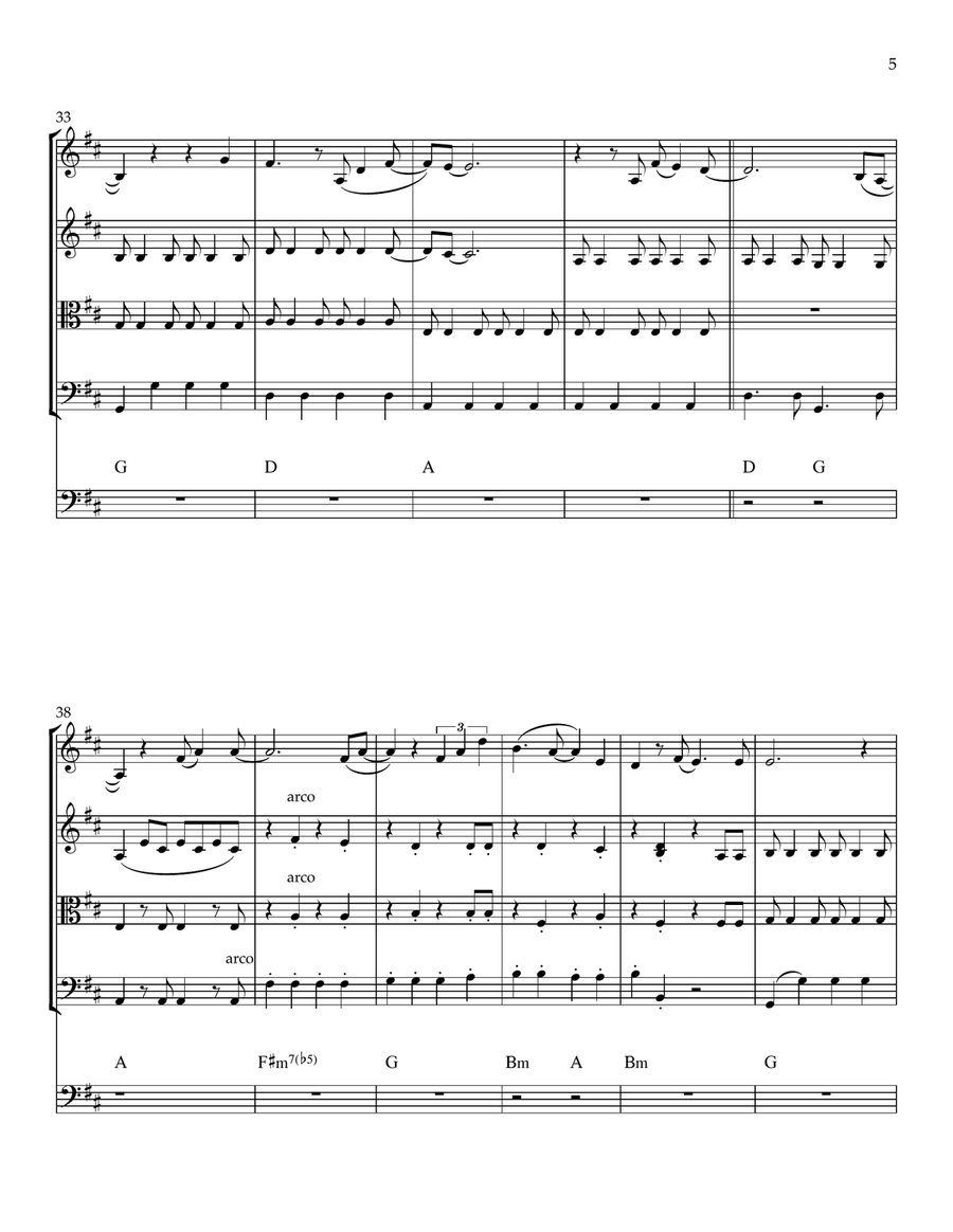 Feels Like Home String Quintet scores gallery preview page 6