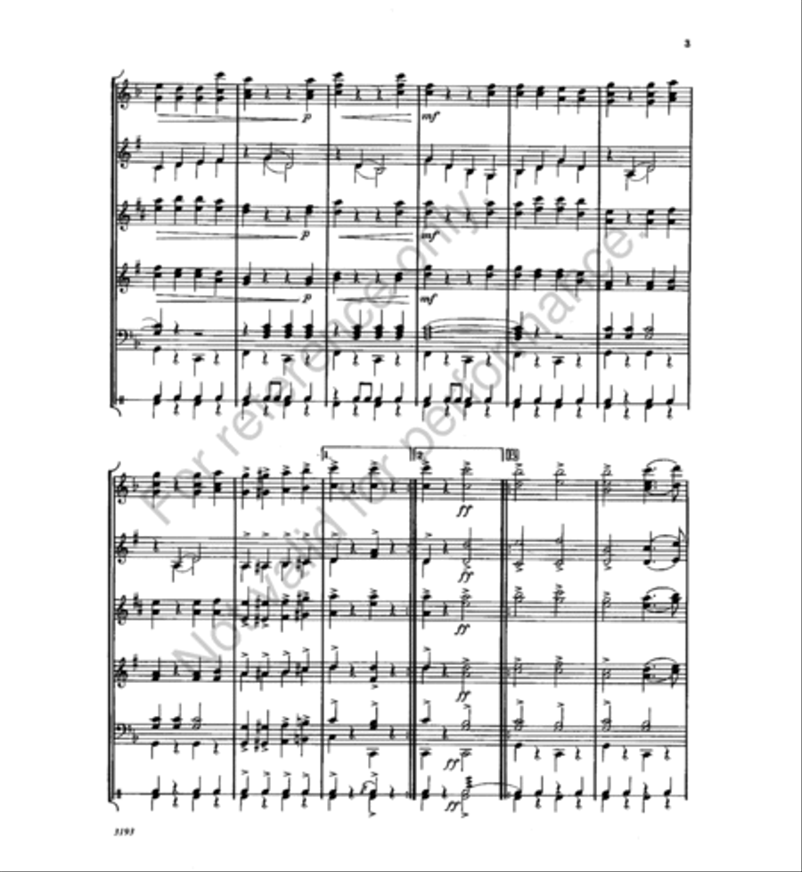 <br>Sheet music extract