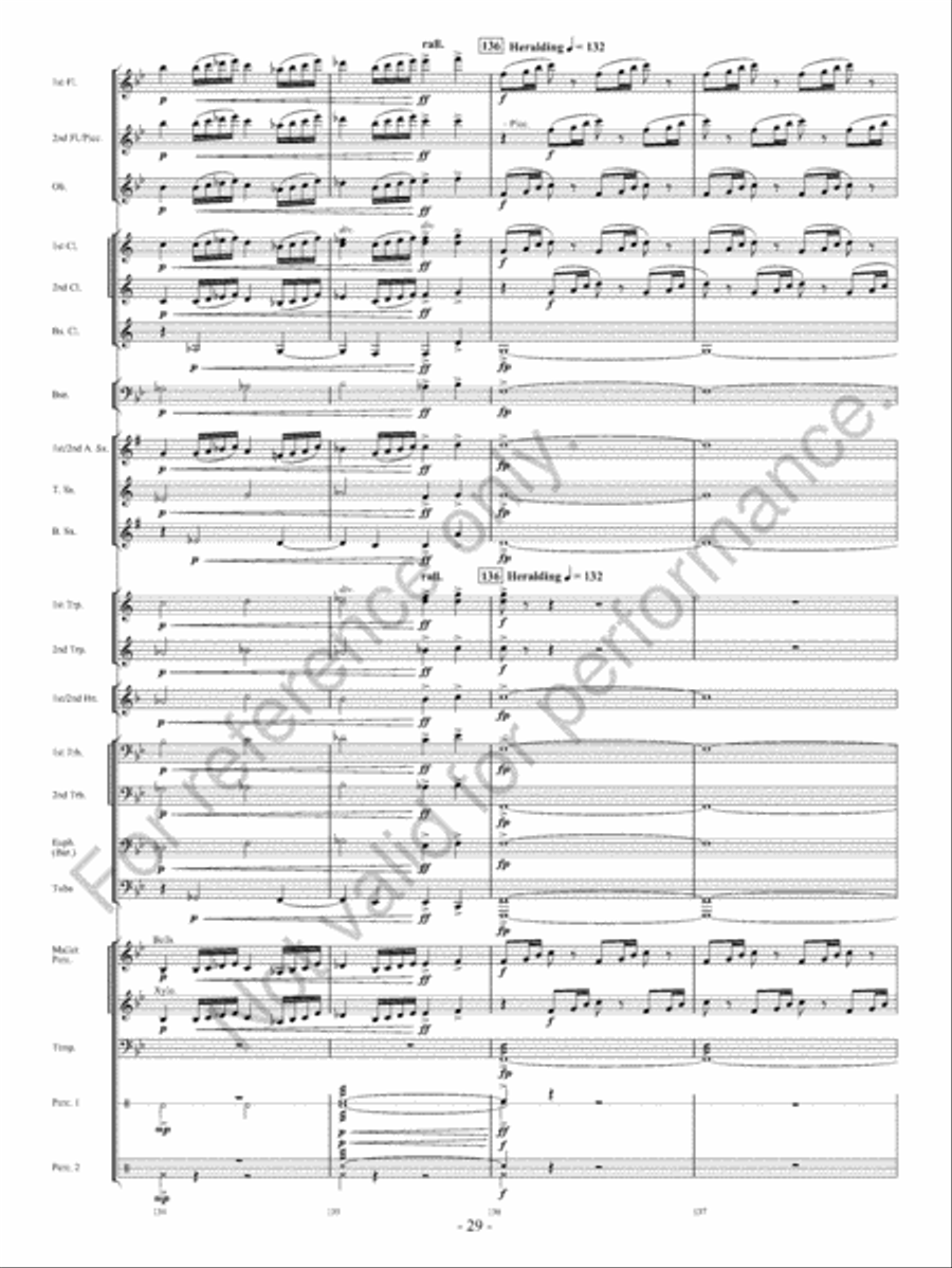 Of Heroes And Demons Concert Band scores gallery preview page 30