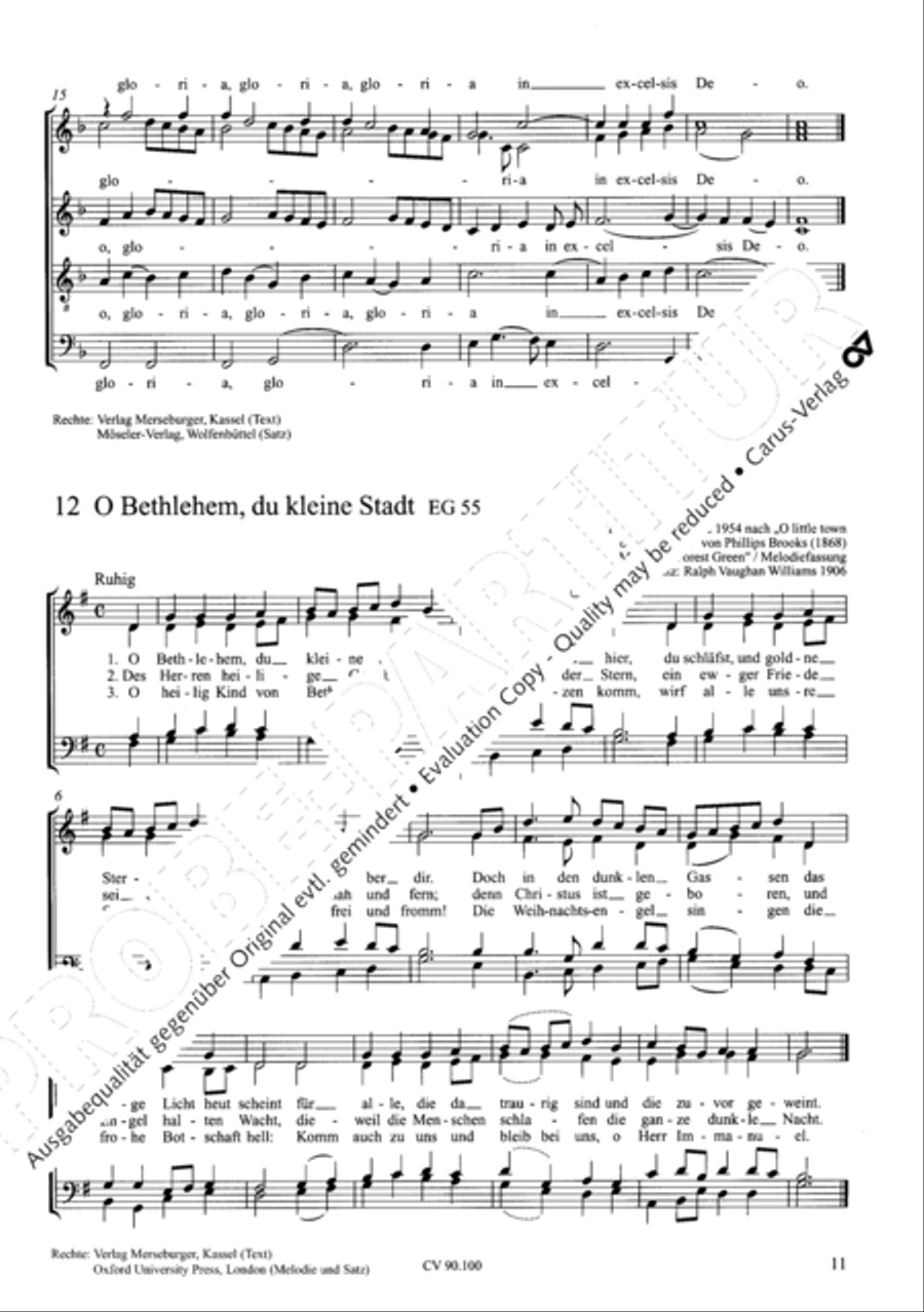Chorsatze zum Evangelischen Gesangbuch Choir scores gallery preview page 16