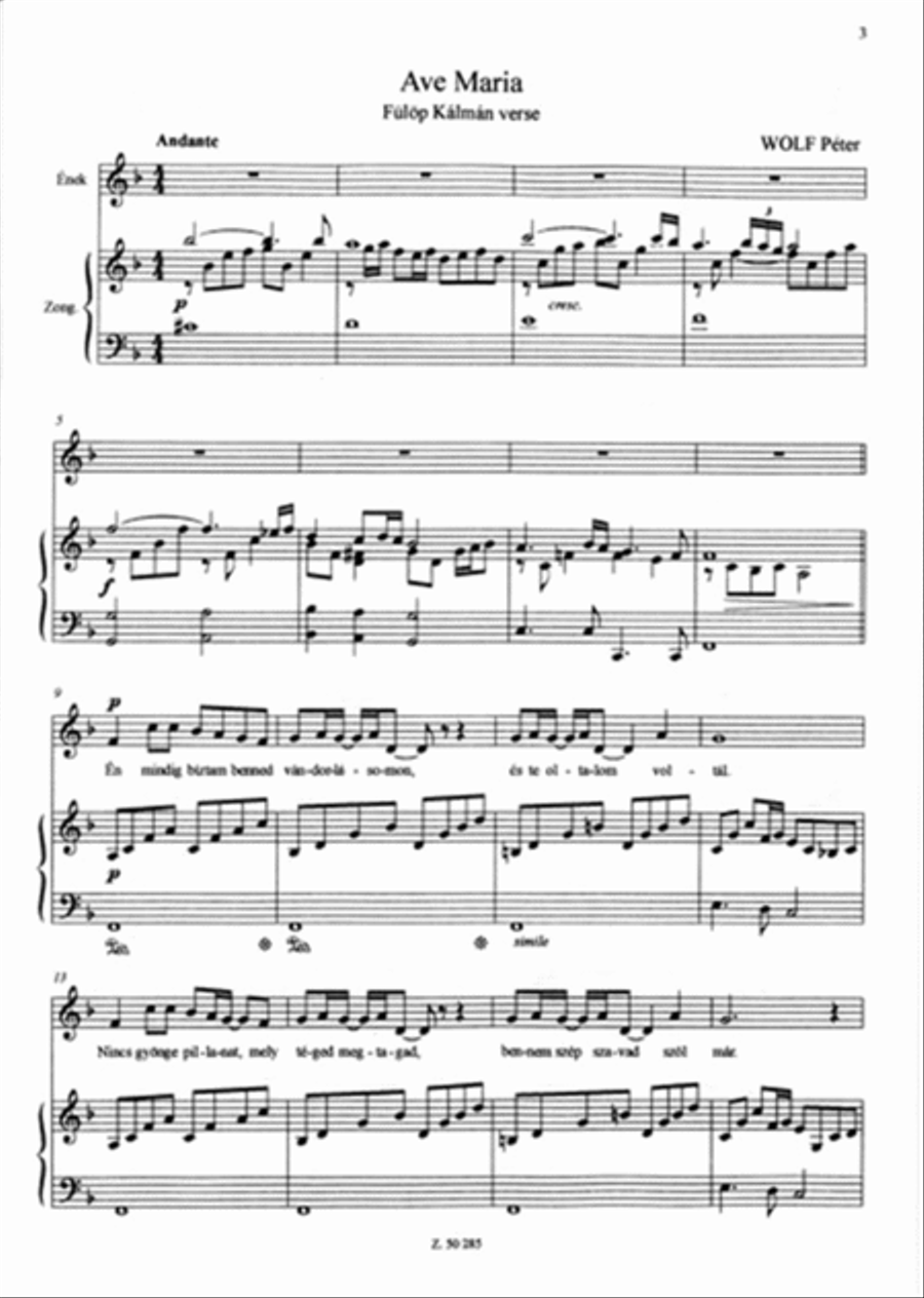Ave Maria Piano, Vocal, Guitar scores gallery preview page 4