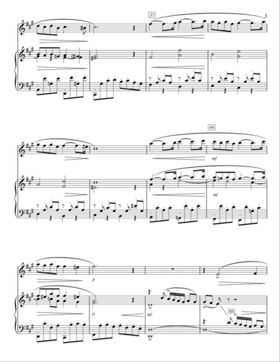 Fauré - Pavane op.50, for Flute and Piano Flute Solo scores gallery preview page 3