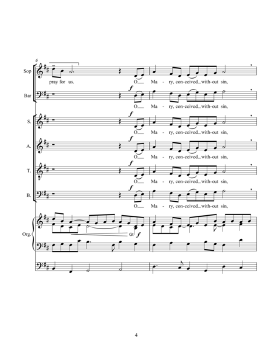 A Marian Tripych 4-Part scores gallery preview page 4