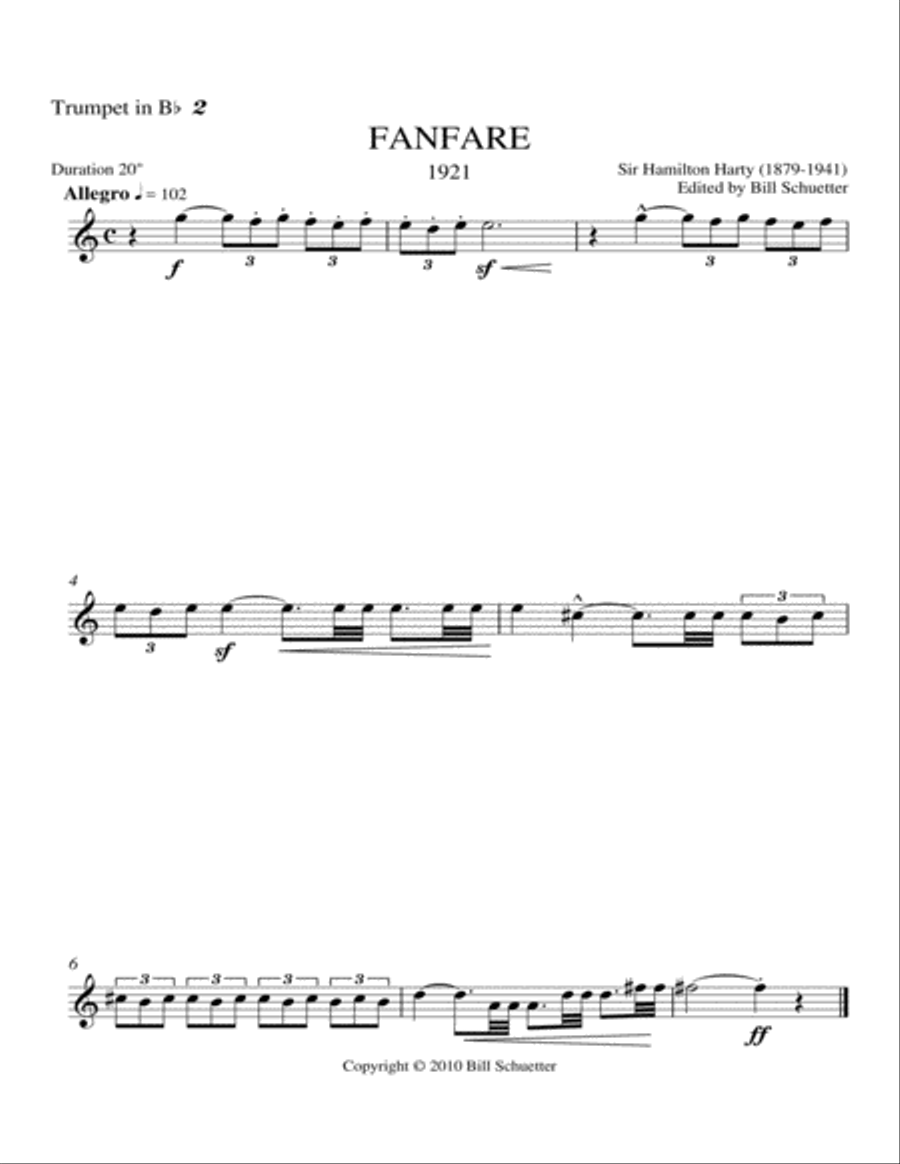 Fanfare Fanfare Trumpet scores gallery preview page 3
