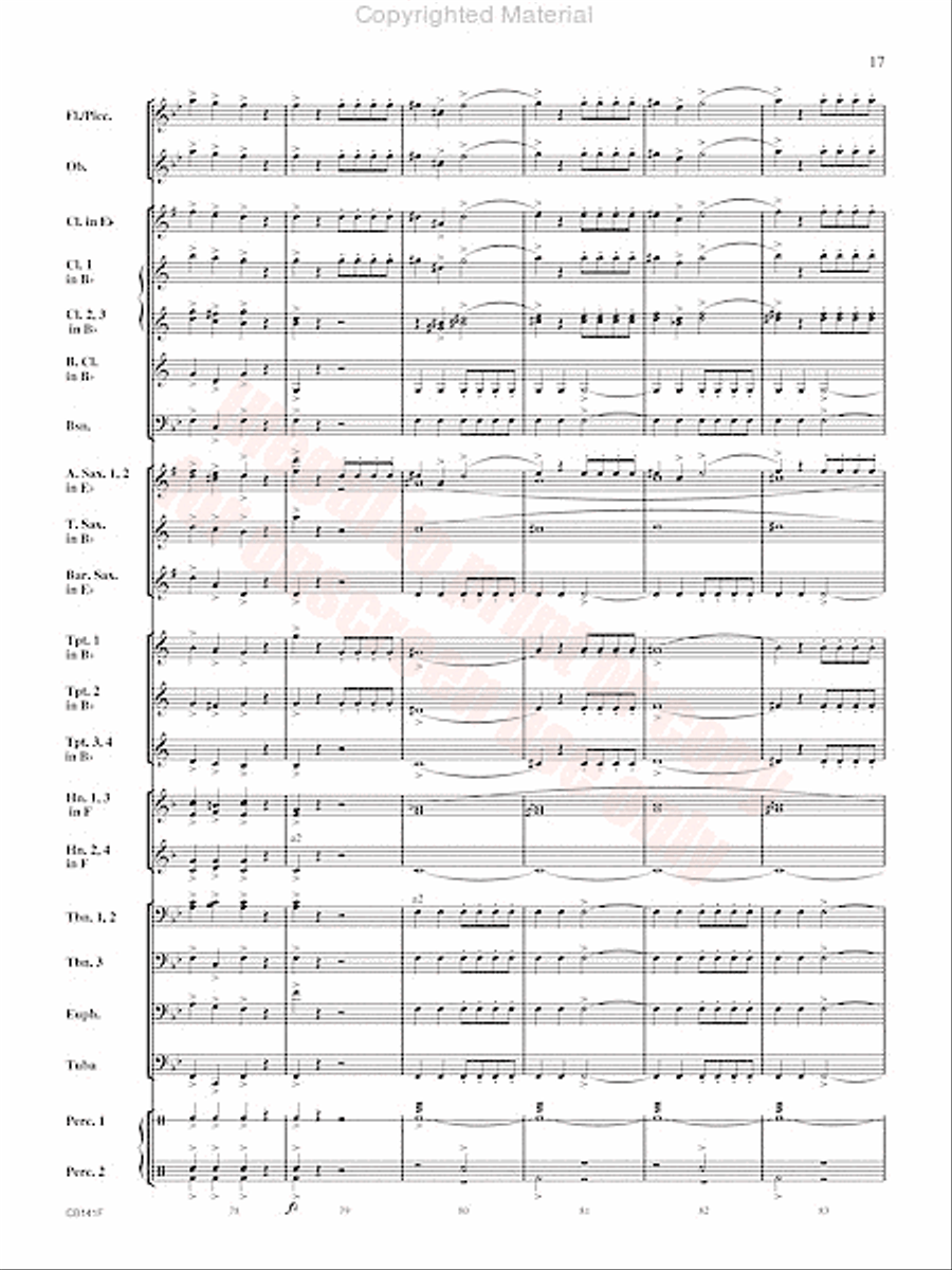 Americans We Concert Band scores gallery preview page 18