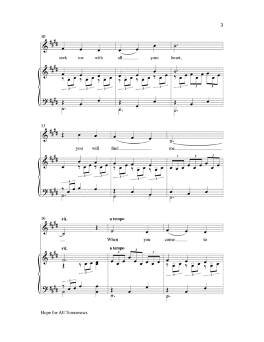 Hope for all Tomorrows Hope for all Tomorrows Choir scores gallery preview page 3