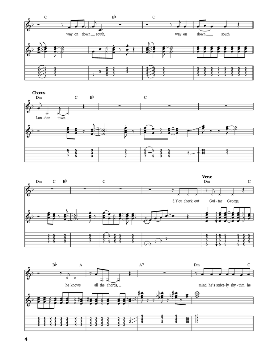 Sultans Of Swing Acoustic Guitar scores gallery preview page 4
