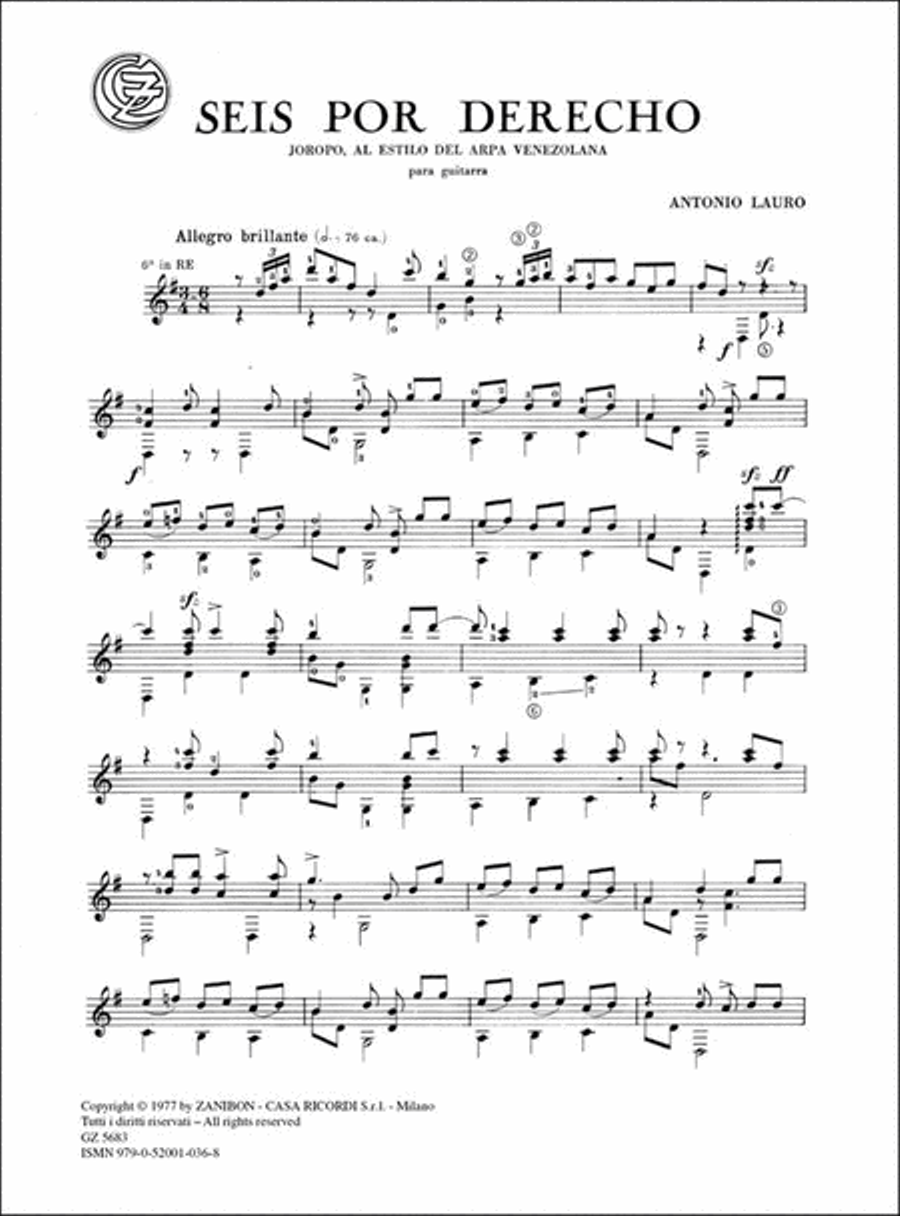 Seis Por Derecho Seis Por Derecho Lute scores gallery preview page 2